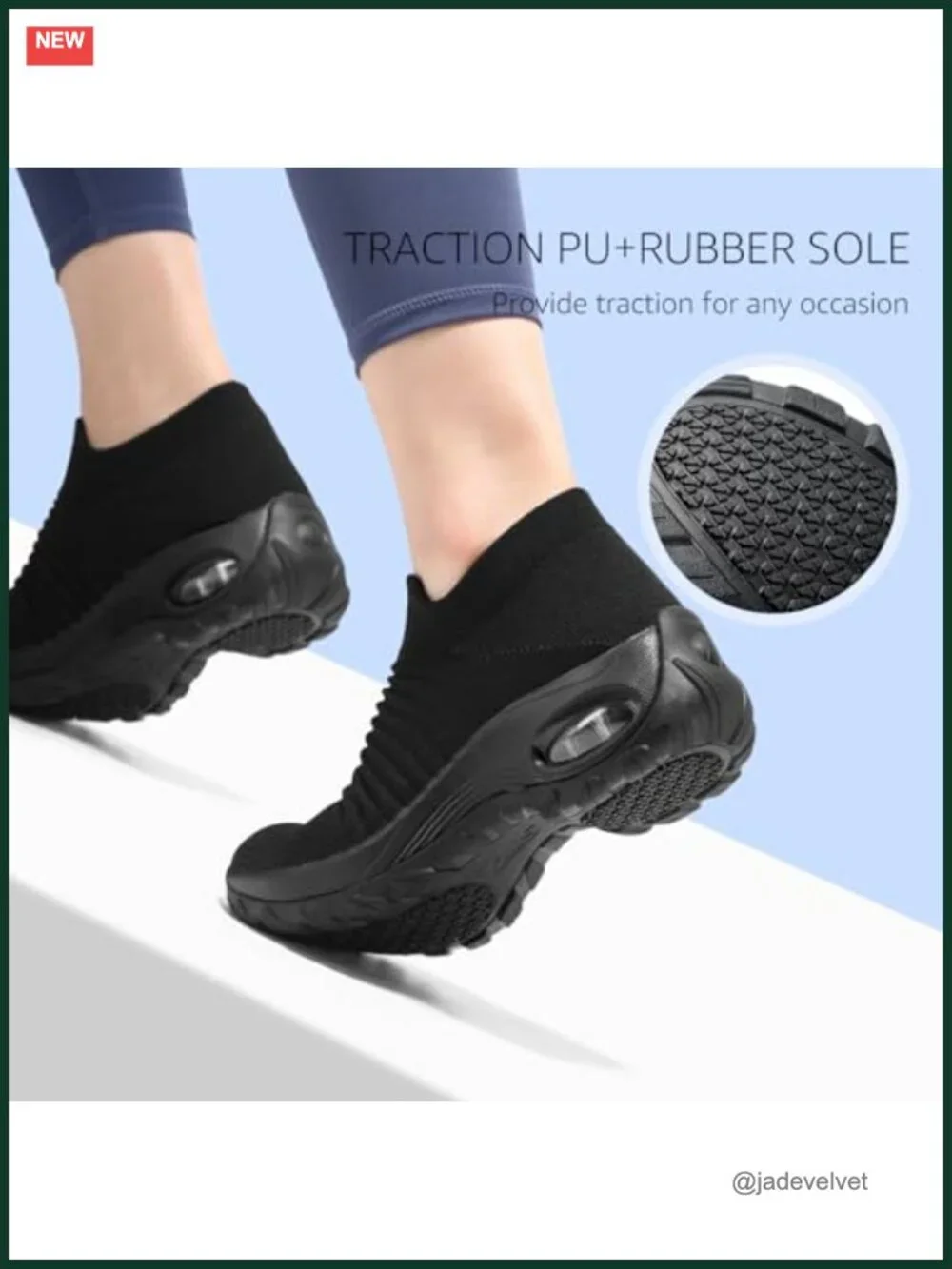 Women's Slip-On Walking Shoes Breathable Knit Work Sneakers